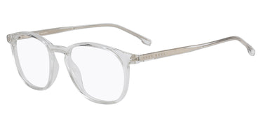Designer Men Hugo Boss Eyeglasses: 1087/IT - Crystal Grey- SpecSMART Eye Clinic (Diagonal View)